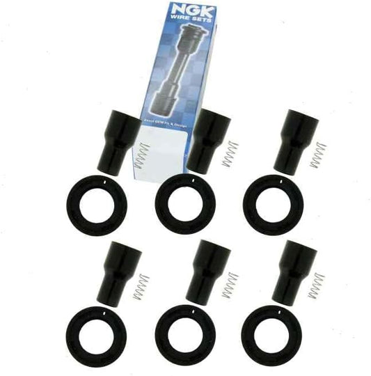 6 pc NGK Ignition Coil Boots compatible with Lexus IS250 2.5L V6 2006-2014