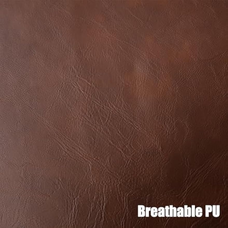 ZHENGHAO Accent Chair with Ottoman, Mid Century Modern Lounge Chair with footrest, Comfy Pu Leather Armchair for Reading/Living Room/Bedroom, Brown, Brown+ottoman