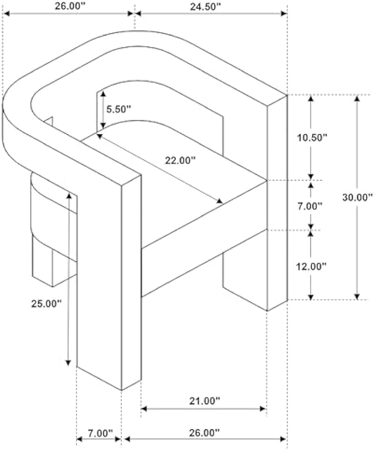 Coaster Home Furnishings - Petra - Boucle Upholstered Accent Chair Curved Arms and Cushioned Seat - Contemporary Style - Living Room - Chocolate Brown - 902880