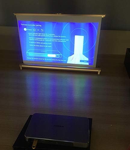 20 inch Projector Screen 16:9 Desktop Portable Front Projection Screen for Business Meeting