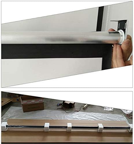 120inch 4:3 Wall Mounted Matte White Projection Pull Down HD Screen Canvas LED Projector Screen for Home Theater Office