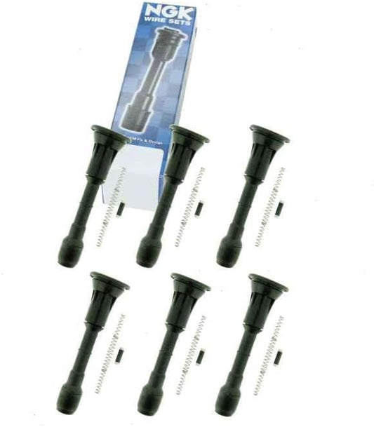 6 pc NGK Ignition Coil Boots compatible with Nissan Murano 3.5L V6 2009-2018