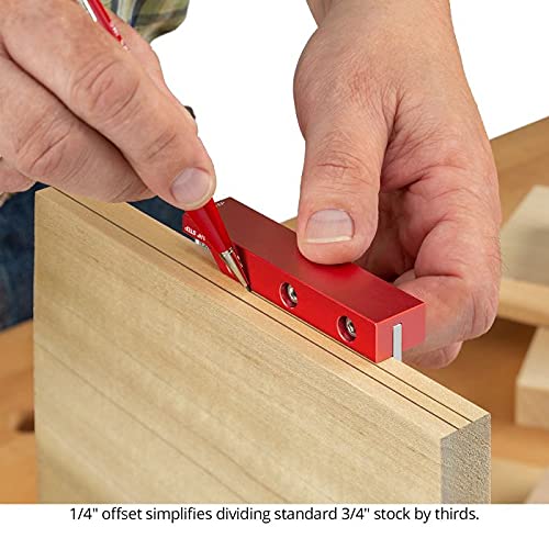 Woodpeckers Delve Square, 10-in-1 Woodworking Layout Tool, 6 Inch, Stainless Steel, Feature Packed Carpenter Square