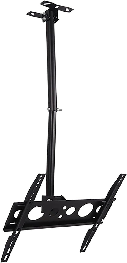 Universal Ceiling TV Mount Bracket, Height Adjustable, 360° Swivel & Tilt, Fits 32-55 Inch TVs, Max 45kg Load(0.5)