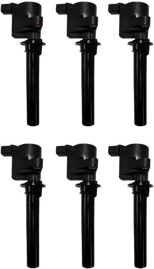 AD Auto Parts Ignition Coil Pack - 6 7805-1158 Ignition Coils + 6 OEM Spark Plugs For 2000-07 Ford & Mercury