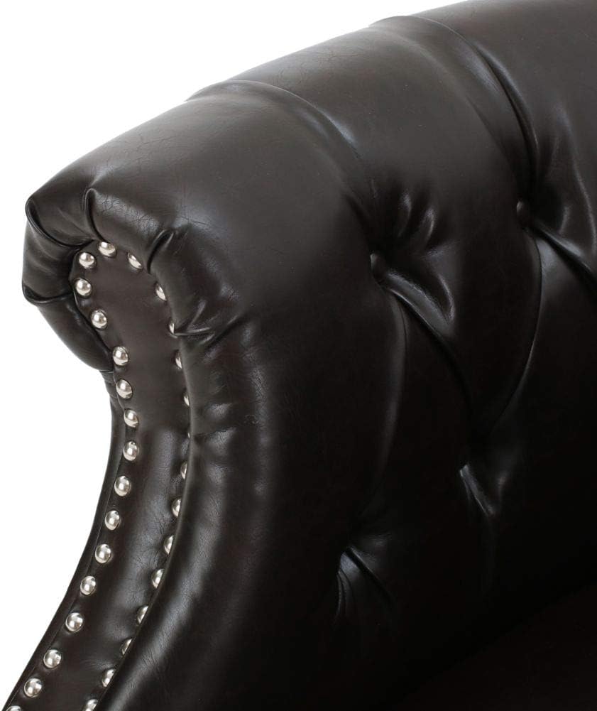 Christopher Knight Home Akira Leather Club Chair, Brown