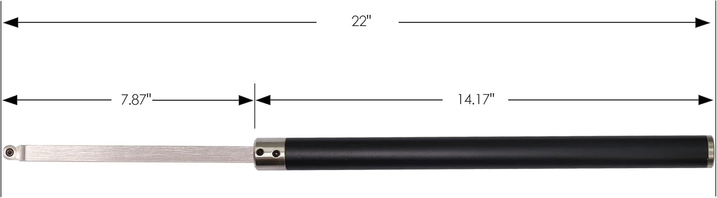 Carbide Tipped Woodturning Tool 9pcs chise set Lathe Full Size Rougher Finisher Detailer Swan Neck Hollower Parting Tools Set of 7 and 2 Interchangeable Aluminum All