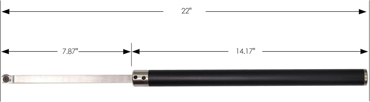 Carbide Tipped Woodturning Tool 9pcs chise set Lathe Full Size Rougher Finisher Detailer Swan Neck Hollower Parting Tools Set of 7 and 2 Interchangeable Aluminum All