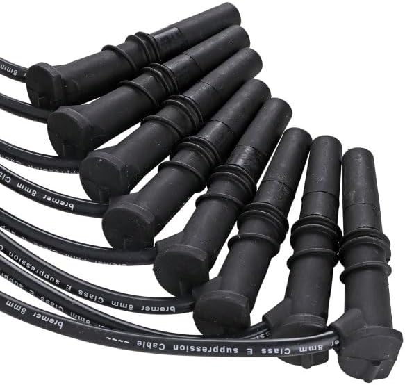 7mm Ignition Spark Plug Wires (8PC Set) for 1997-1998 Ford F250 for 1997-1999 Expedition for 1996-1997 Crown Victoria for 96-98 Lincoln Town Car for 96-97 Mercury Grand Marquis V8 4.6L