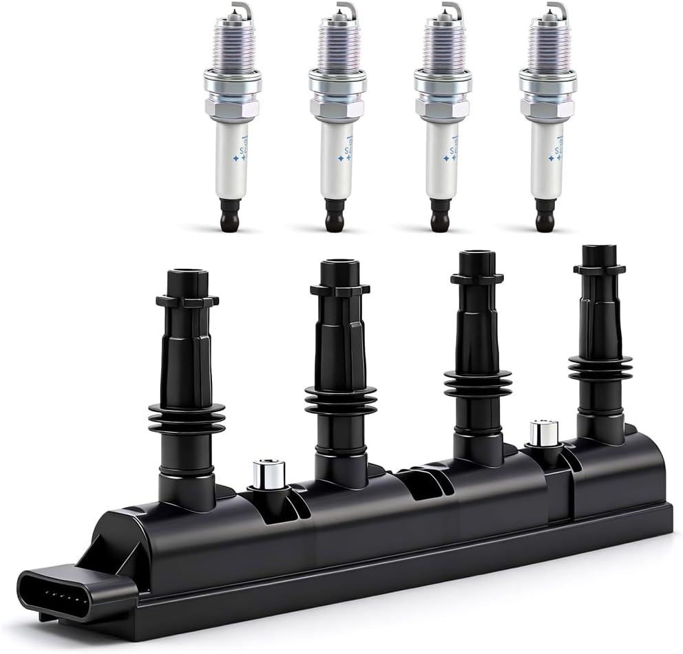 Yikesai Ignition Coil Pack and Spark Plug Compatible with 3.5L V6-2007-2020 Nissan Maxima, Murano, Altima, Pathfinder, Quest, Infiniti Q50, QX60, FX35 - Replaces UF550, Set of 6