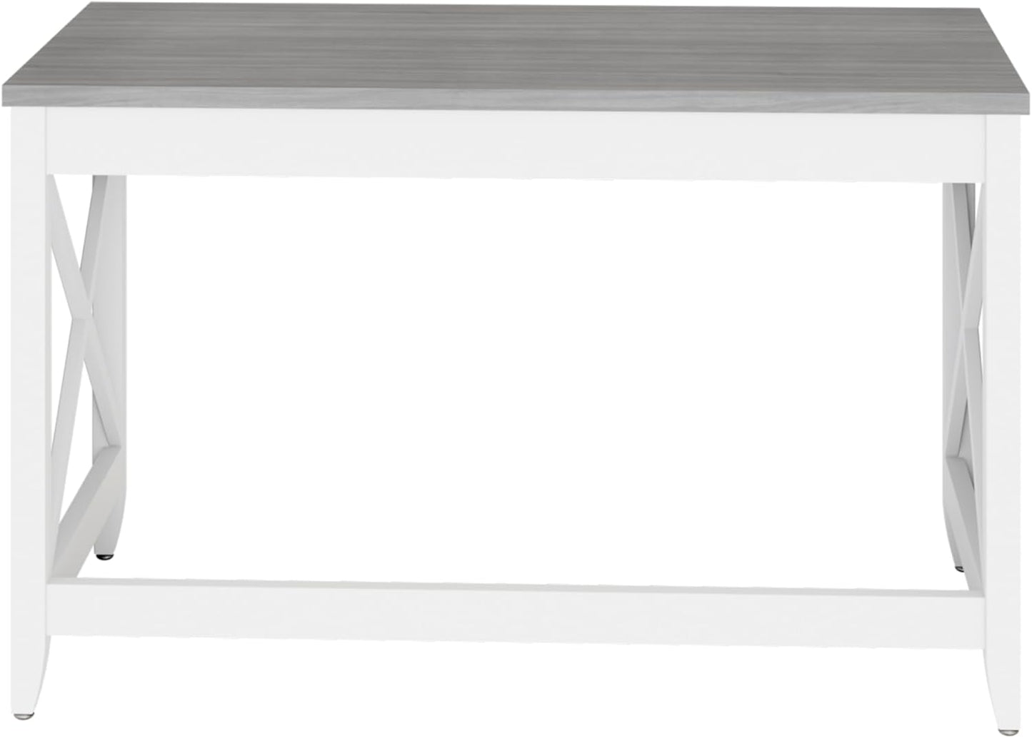 Workspace by Alera Farmhouse Writing Desk, 47.24" x 23.62" x 29.53", Gray