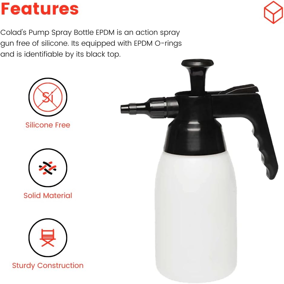 Colad 1000ml EPDM Pump Sprayer (Check Chemical Resistance List for Compatible Chemicals)