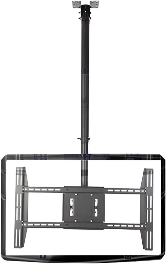 Adjustable Ceiling TV Mount, Swivel & Tilt TV Bracket for 55-75 Inch TVs, Max Load 176 lbs, 3.6m Extension, Wall or Ceiling Installation(2.6m)