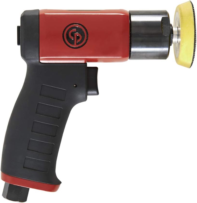 Chicago Pneumatic CP7201-3 Inch (75 mm) Air Polisher, Pistol Handle, Hook & Loop - 2,500 RPM