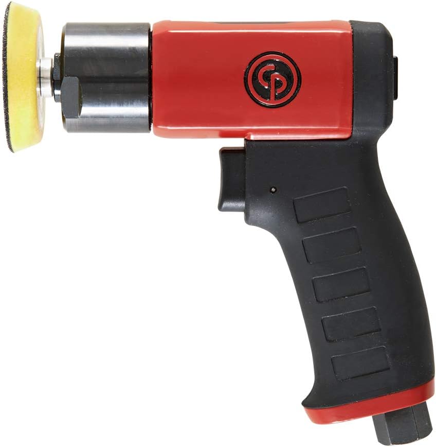 Chicago Pneumatic CP7201-3 Inch (75 mm) Air Polisher, Pistol Handle, Hook & Loop - 2,500 RPM