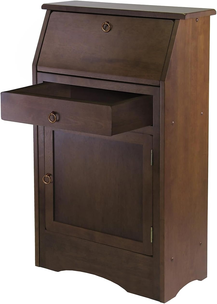 Winsome Regalia Secretary Desk, Antique Walnut
