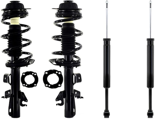 4PCS Front and Rear Shocks and Struts Kit, Struts and Shocks Complete Assembly, Suspension Kit Complete Strut Shock for Jeep Cherokee 2018 2017 2016 2015 2014