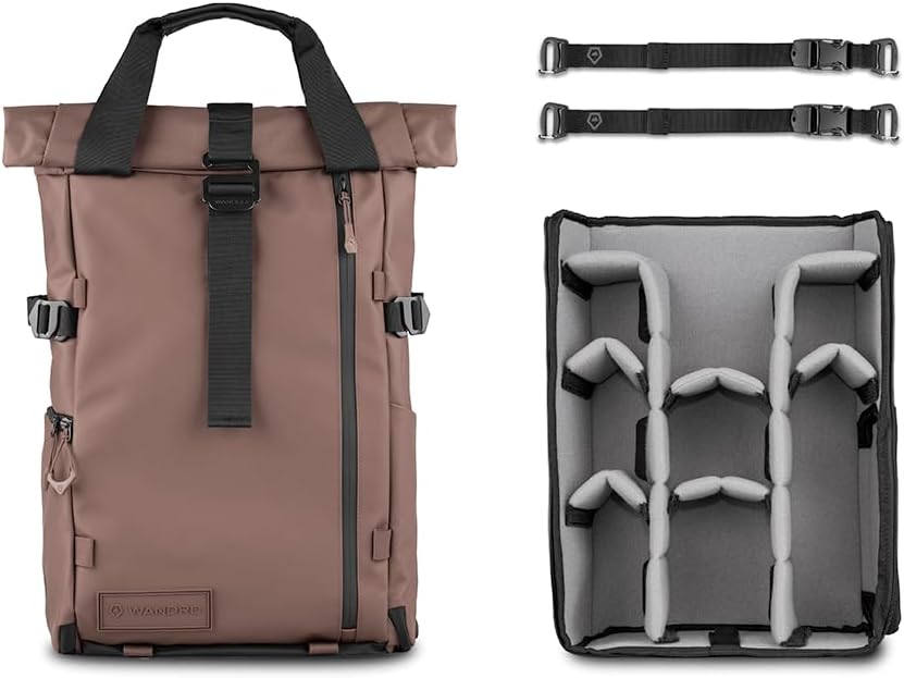 WANDRD All New PRVKE 21L V4: Camera Backpack and Photography Bundle - Weatherproof Travel and Photography Backpack, Bundle Includes 21L Bag, Camera Cube, Waist Straps, and Accessory Straps