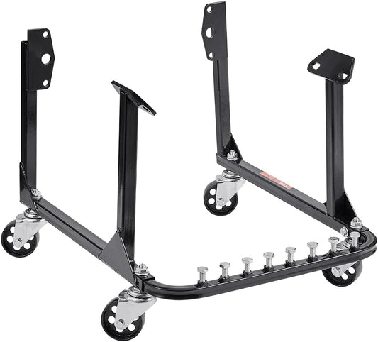 VEVOR Engine Stand, 750 LBS Load Capacity Engine Motor Stand, Heavy-Duty Steel Motor Holder with 4 Swivel Casters and 4 Hook Positions, Suitable for BB-Chevy and GEN-1 SB-Chevy Engines