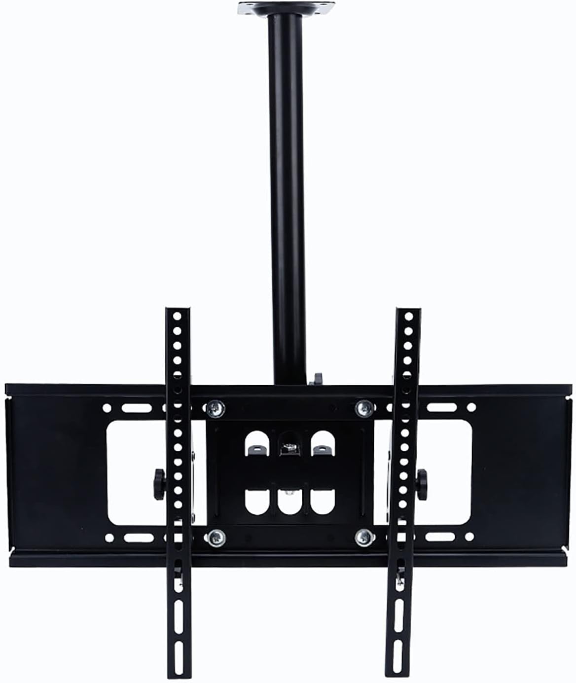 TV Ceiling Mount Bracket, Adjustable Height Tilt Swivel for 40-70 Inch TVs, Fits Vaulted Sloped Ceilings