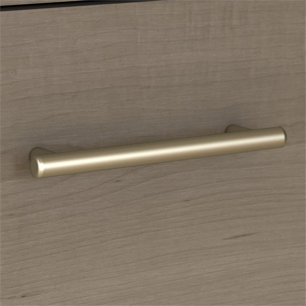 Bush Furniture Somerset 72W 3 Position Sit to Stand L Shaped Desk in Ash Gray