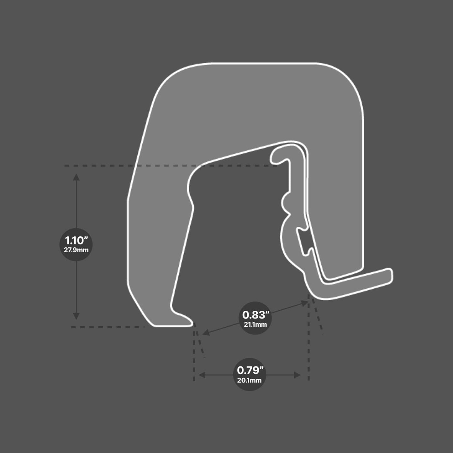 S5N Roof Clamp, 5-Pack for Standing Seam Metal Roof Clamps, Ideal for Heat Cable, Heat Tape, Solar Panel, Snow Guard Attachment, Made in USA
