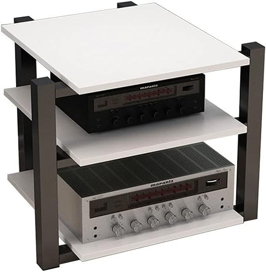 Audio Stand Audio Bracket Floor-Standing Audio Bracket Modern Living Room Cabinet Rack Video Media Bracket Three-Layer Audio Bracket 25.59 inches High Speaker Wall mounts(D)