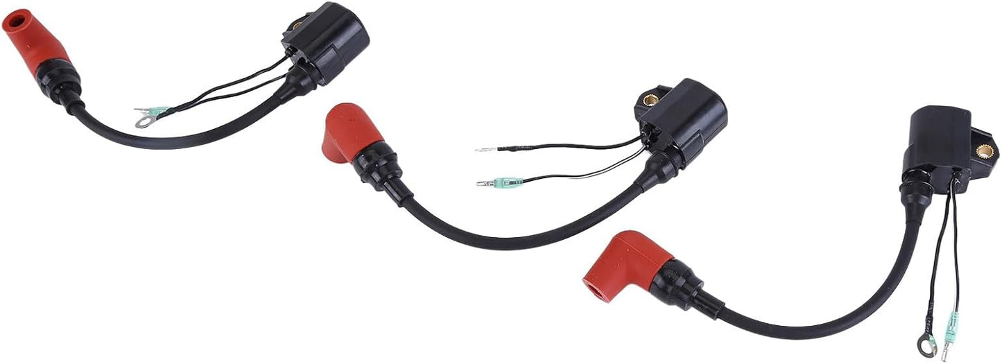 3Pcs Ignition Coil for Yamaha Outboard 60HP 70HP 75HP 85HP 90HP 2-Str Boat Outboard Motor Ignition Coil 697-85570 697-85570-00-00 6H2-85570-00-00
