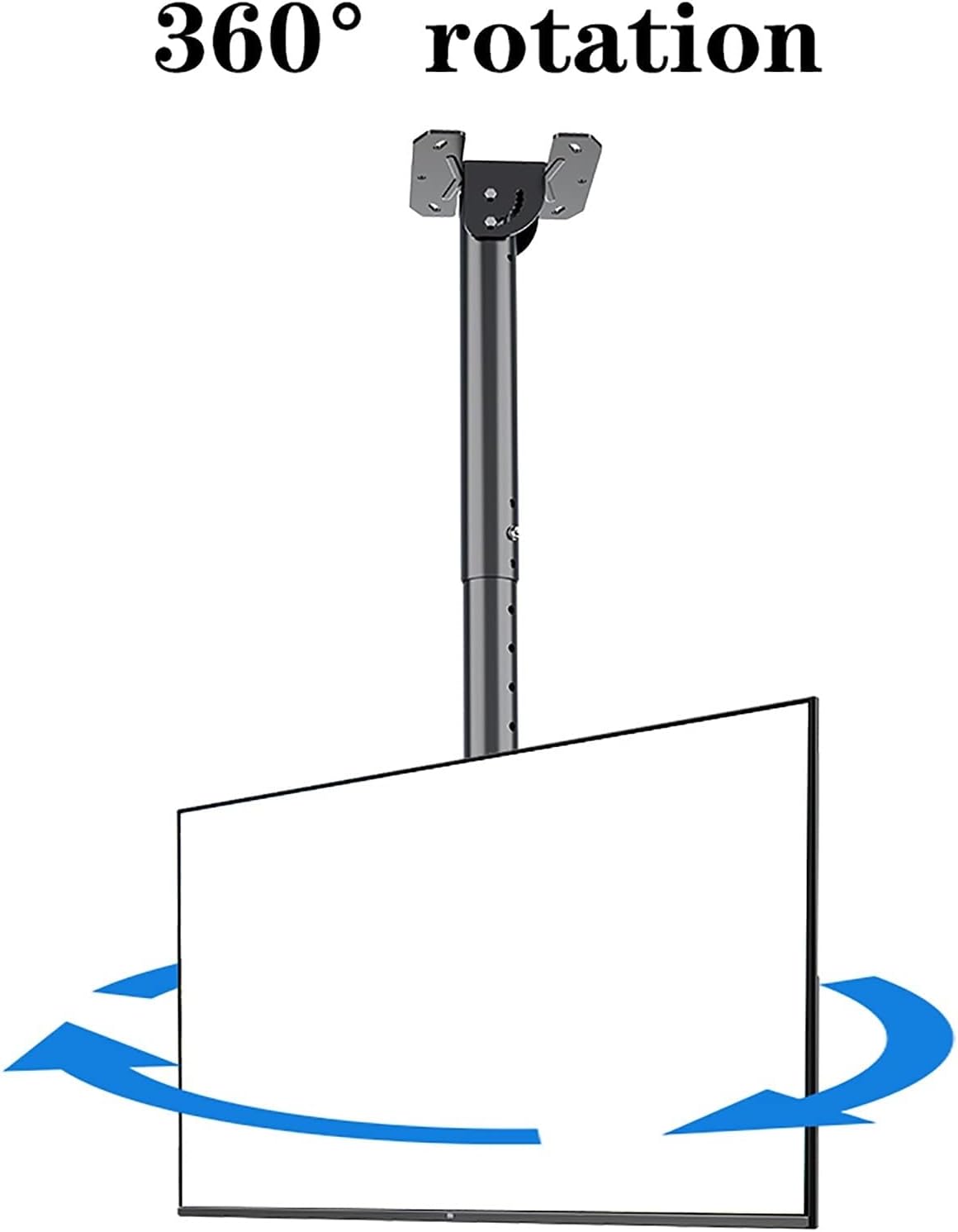 Ceiling TV Mount Bracket - Adjustable Height Tilt and Swivel Ceiling TV Mount, Fits 32-75 Inch Flat Panel TVs,1M