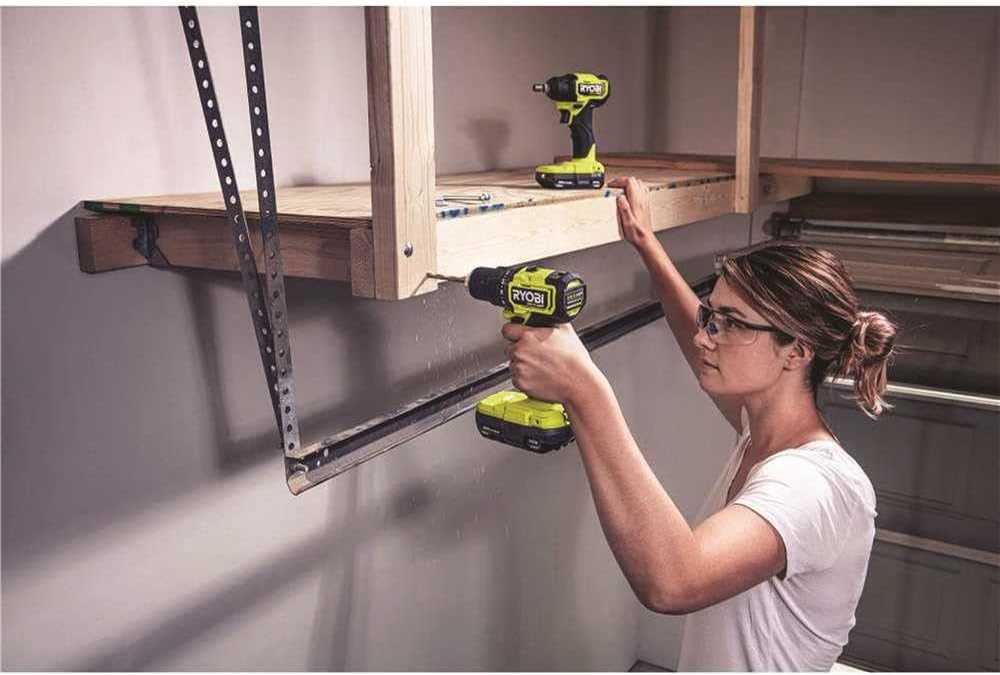 Ryobi ONE+ HP 18V Brushless Cordless Compact 1/2 in. Drill and Impact Driver Kit with (2) 1.5 Ah Batteries, Charger and Bag