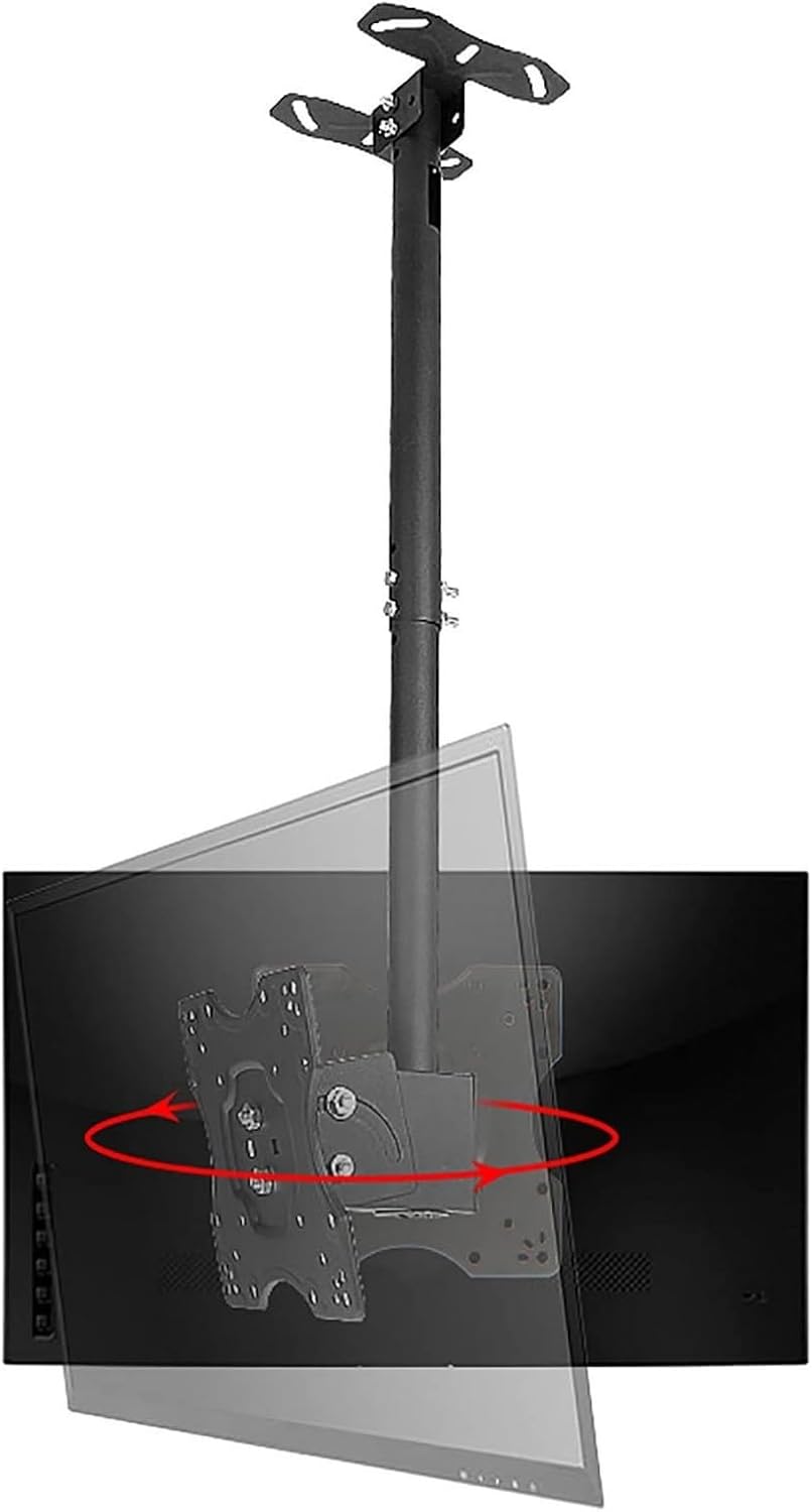 2 Sided Ceiling TV Mount Bracket, Tilt and Rotatable TV Stand, Telescoping Ceiling TV Mount, for TVs 20-32 Inches, Max Weight 60lbs Per Sn