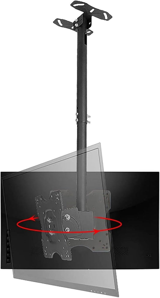 2 Sided Ceiling TV Mount Bracket, Tilt and Rotatable TV Stand, Telescoping Ceiling TV Mount, for TVs 20-32 Inches, Max Weight 60lbs Per Sn