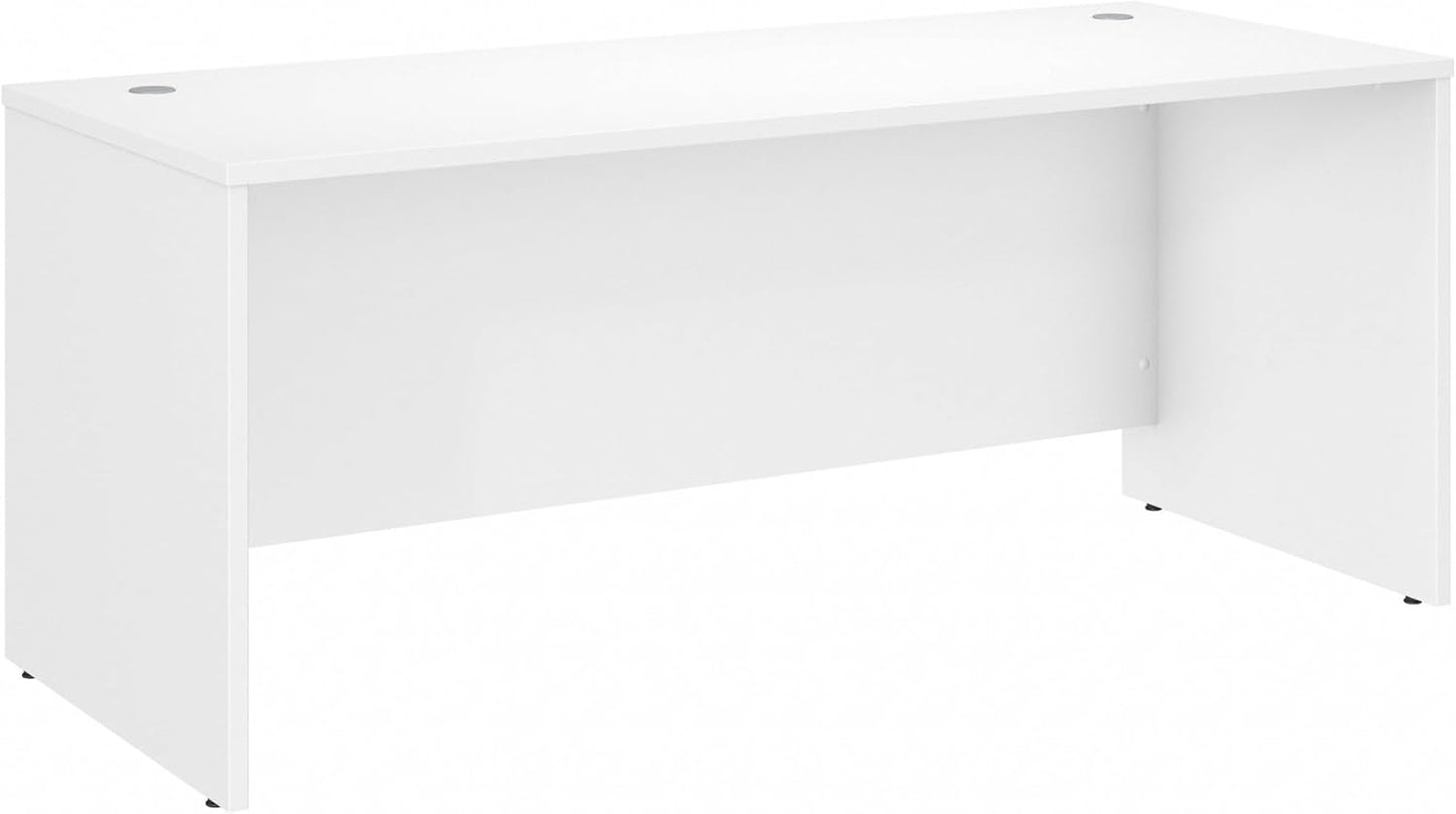 Bush Business Furniture Studio C 66W x 30D Office Desk in White