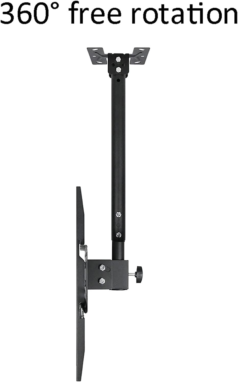 TV Stand,tv Wall Mount TV Ceiling Mount, Adjustable Tilt Swivel TV Bracket, Fits 26-60 Inch TVs, Max VESA 400x400mm, with Loading 132 Lbs (1.52m)