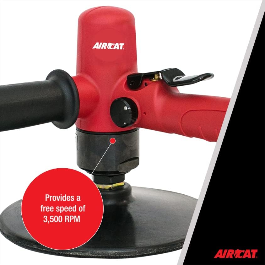 AIRCAT Pneumatic Tools 6370: .6 HP Composite Low Weight Vertical Polisher 3,500 RPM