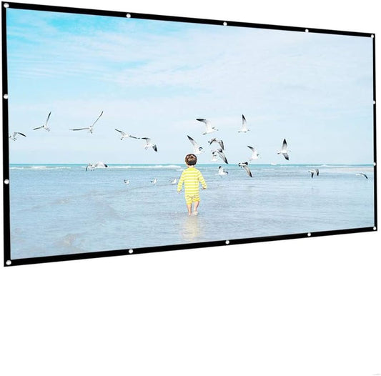 4:3 Hight-Density Projector Screen 100 120 150 inch 1080P 3D 4K Portable Foldable Projection Movies Screen(120 inch)