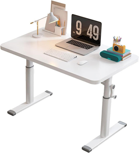 Adjustable Height Desk，Standing Desk，Laptop Table，Adjustable Desk For Kids，Children's Workstation，Sit To Stand Desk,Lift Desk,Study Table,Home Office Table,Kids Study Desk ( Color : White , Size : 100