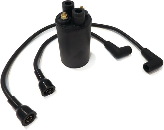 The ROP Shop Ignition Coil with Spark Plug Hoses for Kohler 51 145 01, 51-145-01, 5114501