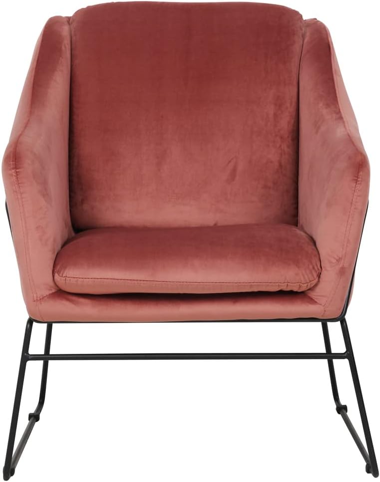 Velvet Accent Armchair - Modern Living Room Chair - Comfortable Lounge Chair - Elegant Home Decor