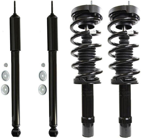 4Pcs Shock Absorber Suspension Strut And Coil Spring Assembly - Front Rear Struts And Shocks Complete Assembly for Chrysler 300 2012-2016 for Dodge Charger 2011-2019