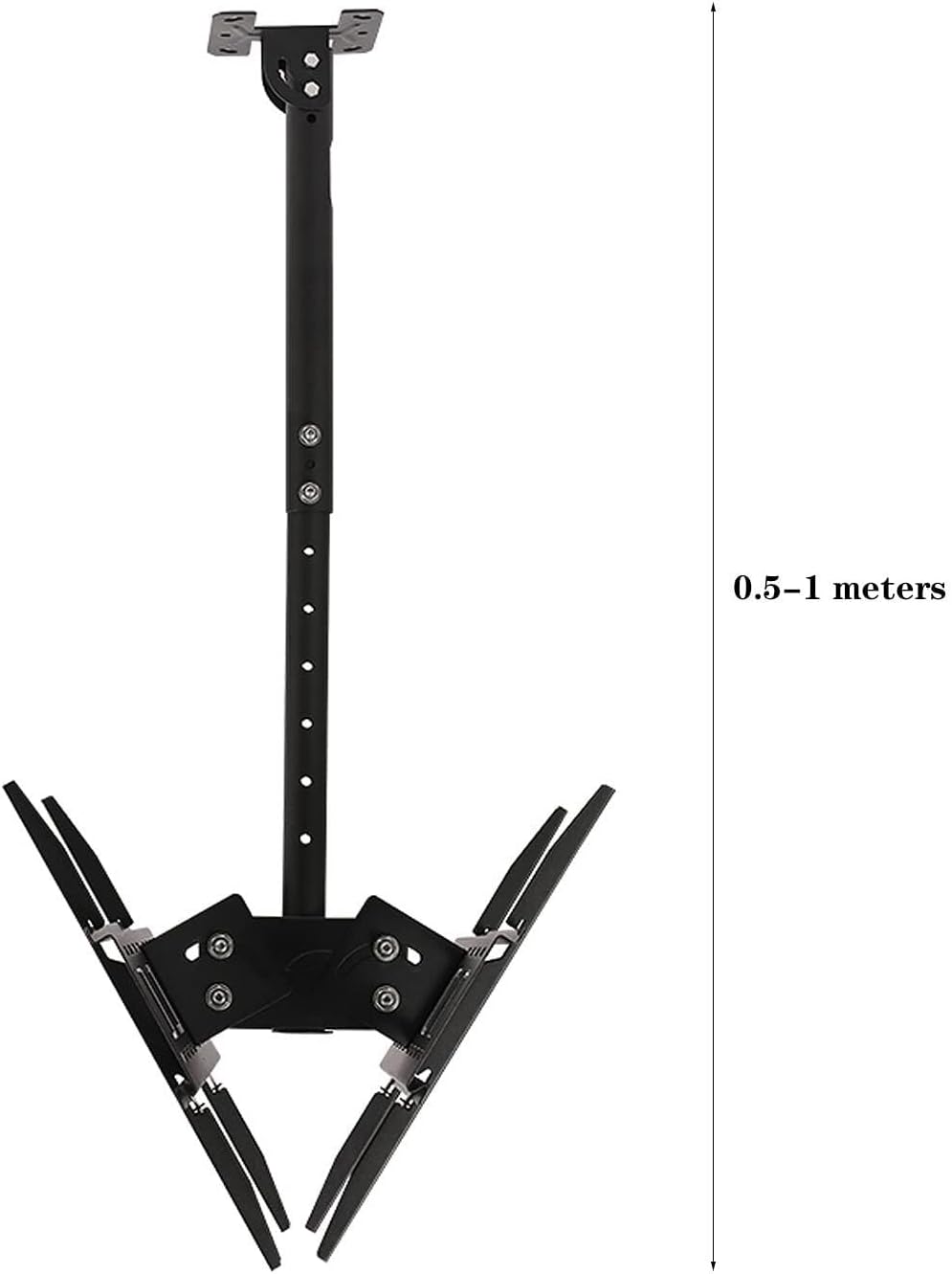 Universal TV Stand TV Mount with Dual-Screen Extension, Tilt Rotation, Adjustable Bracket for 32-65 Inch TVs, Ceiling & Wall Mount with Cord Management