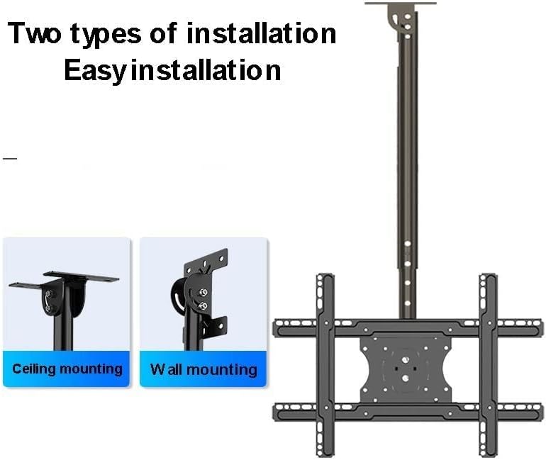 Ceiling TV Mount Bracket - Adjustable TV Ceiling Mount, for 32-75 Inch TV, Tilt and Swivel, Height Adjustment, Swivel and Tilt TV Mount