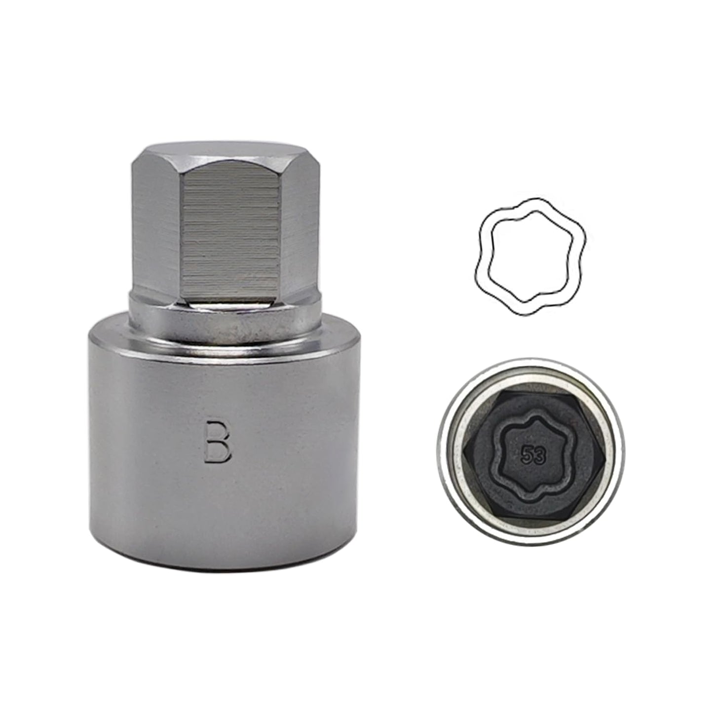 22PCS Wheel Locking Nut Key Kit Compatible with BMW Series, Wheel Lock Nut Socket Adapter Set, Anti-Theft Lug Removal Tool, Anti-Theft Screw Remover Hand Repair Tool