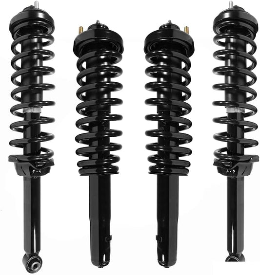 COMPLETESTRUTS - Front & Rear Complete Strut Assemblies with Coil Springs Replacement for 1997-2001 Honda CR-V - Set of 4
