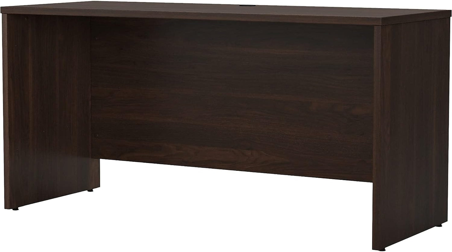 Bush Business Furniture Studio C 60W x 24D Credenza Desk in White, Computer Table for Home or Professional Office