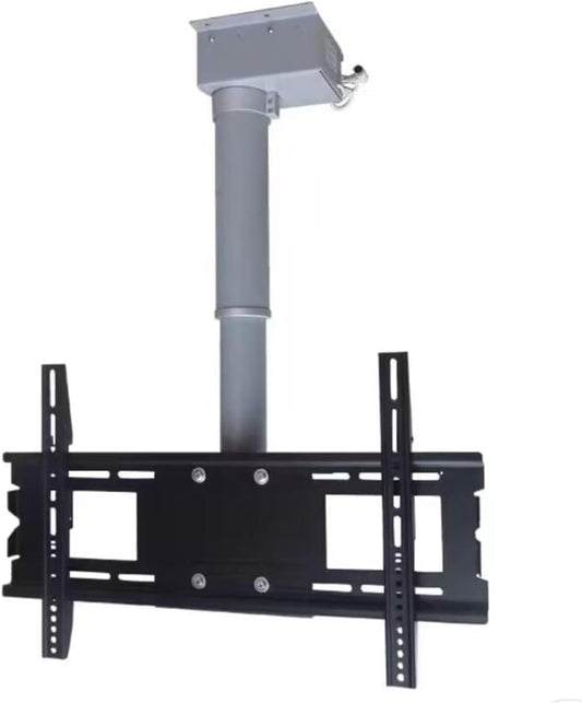 tv mounting Bracket Motorized TV Mount, Adjustable Ceiling TV Mount Bracket, TV Lift Mechanism with Remote, 2 Installation s tv Stand Mount