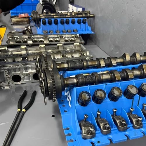 ZKTOOL Engine Cylinder Head Organizer Valves Tool,Engine Organizer Parts Tray,Valvetrain Organizer Trays,Engine Cylinder Head Tray Organiser,Store Car Cylinder Head Parts (Valves, Springs, Camshafts)