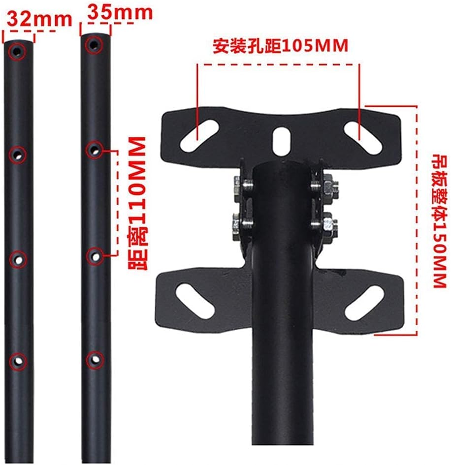 TV Mount,Sturdy Ceiling TV Mount,Sturdy 14-42 Inch Adjustable Height TV Ceiling Mount Bracket Full Motion 360° Rotation Tilting Swiveling for Living Room Bedroom