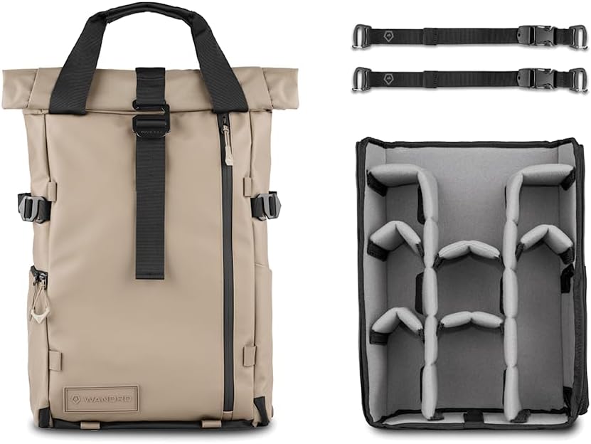 WANDRD All New PRVKE 21L V4: Camera Backpack and Photography Bundle - Weatherproof Travel and Photography Backpack, Bundle Includes 21L Bag, Camera Cube, Waist Straps, and Accessory Straps