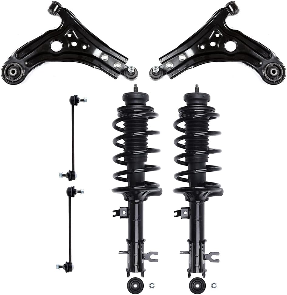 SCITOO Struts Shock suspension kit for Chevrolet Aveo 2004-2011 struts for Chevrolet Aveo5 2006-2011 struts for Pontiac G3 2009 Complete Struts Assembly 6 Pcs